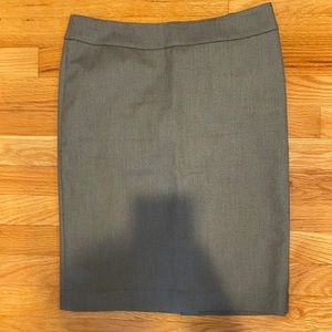Gray pencil skirt